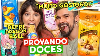 PROVANDO DOCES MUITO LOUCOS  batata roxa refri dragon ball… [upl. by Anatak971]