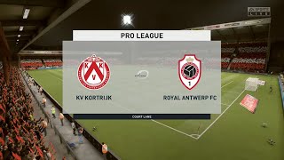 KV Kortrijk vs Antwerp  Belgian Pro League 25092020  Fifa 20 [upl. by Cirdor]