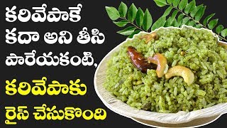 Karivepaku Rice  కరివేపాకు రైస్  Curry Leaves Rice  TRADITIONAL FOODS IN TELUGU [upl. by Ydennek251]