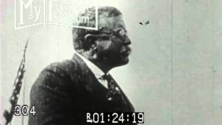 1900s President Theodore Roosevelt Giving Speech Silent [upl. by Whatley]