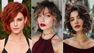 Hair Inspo ❤️ Summer Haircuts 2024 Trending Hairstyles 2024 haircut Short Wavy Bob Hairstyles [upl. by Cristen]