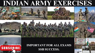 INDIAN ARMY EXERCISES 2024 IMPORTANT FOR ALL EXAMSSSB amp AFSBSSB SUCCESS [upl. by Ynnaj]