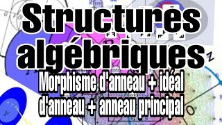 Structures algébriques  Morphisme danneau  idéal danneau  anneau principal Exemples 16 [upl. by Lane]