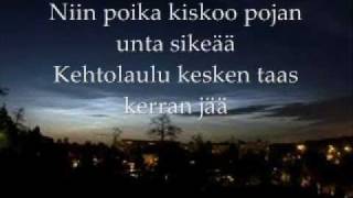 Yö  Ihmisen Poika  Lyrics [upl. by Yraeht]