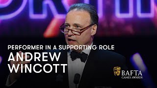 Andrew Wincott wins Performer in a Supporting Role for Raphael  BAFTA Games Awards 2024 [upl. by Yllor]