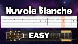 Ludovico Einaudi  Nuvole Bianche  Guitar tutorial TAB [upl. by Lillian578]