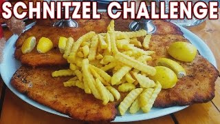 Massive Schnitzel Record Challenge in Germany [upl. by Etnasa496]