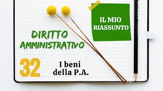 Diritto Amministrativo  Capitolo 32 i beni della PA [upl. by Magas759]