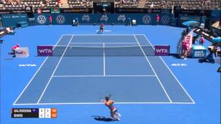 Jarmila GAJDOSOVA AUS vs Lauren DAVIS USA Apia International Sydney 2014 Highlights [upl. by Tamra888]