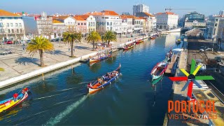 Aveiro the Venice of Portugal aerial view ⛴️ Aveiro a Veneza de Portugal vista do céu  4K UltraHD [upl. by Chloras]