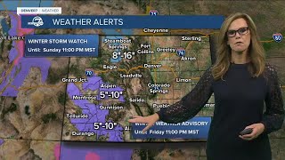 Winter weather advisories in Colo high country this weekend What to expect [upl. by Bang]