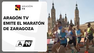 Aragón TV emite el Maratón de Zaragoza [upl. by Arzed967]