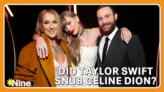 Grammys viewers question if Taylor Swift snubbed Celine Dion  The Nine [upl. by Longawa]