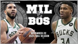 Milwaukee Bucks vs Boston Celtics Full Game Highlights  Nov 22  2024 NBA Season [upl. by Nim792]