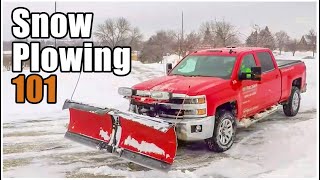 How to Snowplow with a Truck  Snow Plowing 101 [upl. by Nonnahsed]