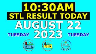 1030am STL Result Today August 22 2023 Tuesday Visayas and Mindanao [upl. by Rusell]