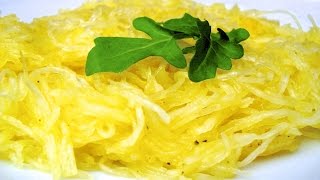 Comment Cuire et Servir une Courge Spaghetti  Trucs et Astuces de Cuisine [upl. by Lletnom]