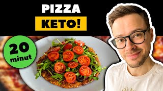 Najlepszy przepis na PIZZĘ 🍕 Przepisy LOW CARB i PIZZA dla cukrzyka czyli PIZZA KETO Nie słodzę [upl. by Asilem]