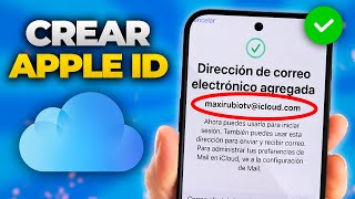 Cómo CREAR una CUENTA de iCloud o Apple ID Fácil y Rápido [upl. by Ennayd]