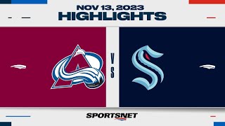 NHL Highlights  Avalanche vs Kraken  November 13 2023 [upl. by Fleeman553]