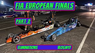 Winning Rounds in LARGEST Jr Dragster Race in The UK  FIA European Finals 2023 Prt2  Santa Pod [upl. by Aonian]