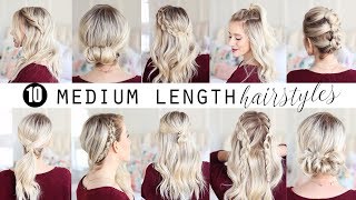 TEN Medium Length Hairstyles  Twist Me Pretty [upl. by Swanhildas]