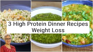 3 High Protein Dinner Recipes For Weight Loss  Skinny Recipes [upl. by Ruffi]