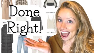 Realistic Winter Capsule Wardrobe  ANYONE CAN DO IT [upl. by Yllier]