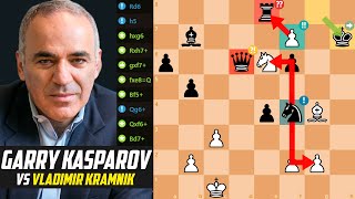 CHESS GENIUS  GARRY KASPAROV SHOWS AN INCREDIBLE ENDGAME AGAINST VLADIMIR KRAMNIK Novgorod 1994 [upl. by Catto]