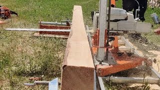 offgrid log to lumber with Norwood PM14 sawmill [upl. by Ecyarg858]