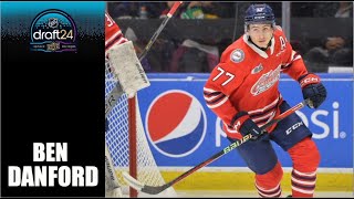 2024 NHL Draft  Ben Danford  2324 Highlights [upl. by Atiuqrahc]