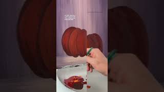 clip Highlighting and shading the red pumpkin 🎨 paintingtips tipsandtricks howto easypainting [upl. by Langan416]