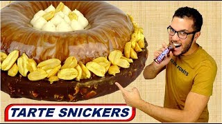 recette TARTE SNICKERS  snickers tart EN subs [upl. by Donaghue318]