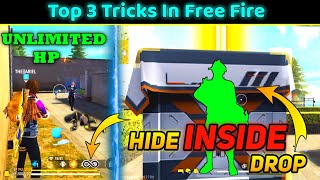 Top 3 Tricks In Free Fire 😱  98 People Dont Know  Unlimited Health In Rank Match  Alpha Tricky [upl. by Norrehc251]