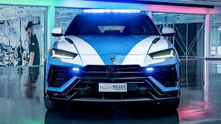 The 309 kmh Lamborghini Urus Polizia Is Ready to chase criminals [upl. by Nosmoht802]