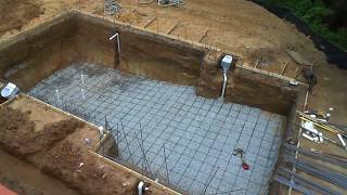 How to build your own swimming pool All process step by step in only 30 minutes [upl. by Lebasiairam]