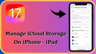 How to Fix iCloud Storage is Full  How to Manage iCloud Storage  Free Up iCloud Storage  iPhone [upl. by Chevalier657]