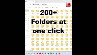 How to make folders according to a huge list of names  200 folders at one click viral tricks [upl. by Hentrich804]