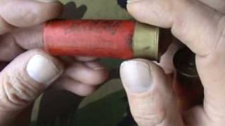 12g SHOTSHELLS LOOKING INSIDE AN OLD PAPER SHOTGUN CARTRIDGE [upl. by Akeryt]