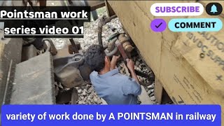 Pointsman Work In Railway video series01 Verity of work done by a POINTSMAN in Railway 🧑‍✈️ [upl. by Ineslta]