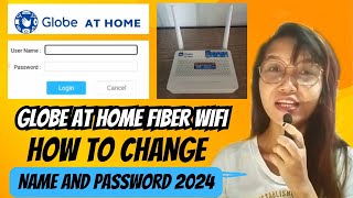 Paano Palitan Ang Wifi Password At Name Sa Globe At Home Fiber 2024  How To Change Name amp Password [upl. by Coppins]