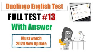 Duolingo English Test  1hr full practice set 13  2024 New Version [upl. by Ecerahs]