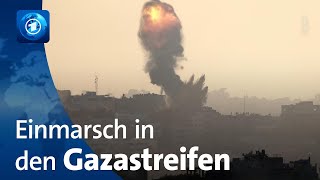 Israel verstärkt Angriffe im Gazastreifen [upl. by Heady]