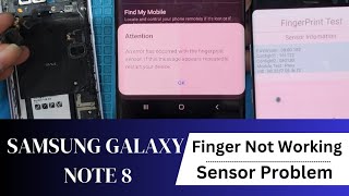 Samsung Galaxy Note 8 Fingerprint Sensor Not Working  Fix Finger Print Error [upl. by Tenay]