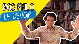 Le devoir  quelle est la source du devoir  Philo Terminale Bac [upl. by Aurora27]