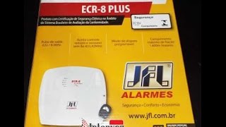 Cerca Eletríca e Alarme JFL ECR 8 PlusTeste de Sensor externo de feixe duplo [upl. by Padraig]