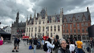 First Impressions of Bruges Walking Around with Luggage After Arrival [upl. by Bloxberg718]