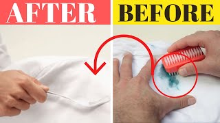 How To Get Paint Out Of Clothes Fast Easy DIY Paint stain removal [upl. by Kurtz]