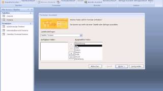 Access 2007 Formular erstellen mit Assistent [upl. by Ecnesse]