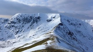 Helvellyn in Winter via Striding Edge amp Swirral Edge [upl. by Uyr286]